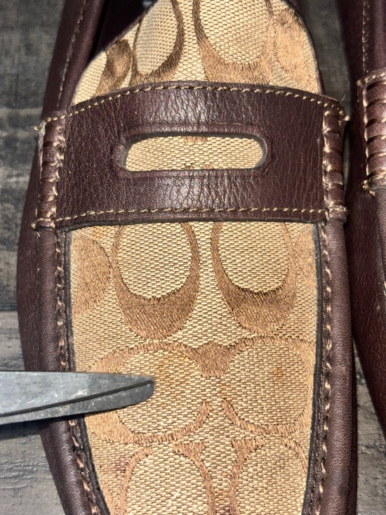 Coach Men's Signature C Logo Loafers SZ 9 - Picture 4 of 12